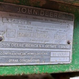 foto 103HP traktor JD3340 Deere